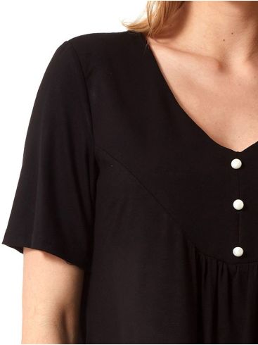 ANNA RAXEVSKY Women's black blouse B23120 BLACK