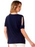 ANNA RAXEVSKY Γυναικεία μπλέ μπλούζα B23105 BLUE