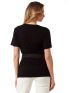 ANNA RAXEVSKY Women's Black Short-Sleeve Blouse B23107 BLACK
