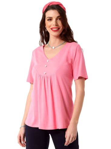 ANNA RAXEVSKY Γυναικεία ρόζ μπλούζα B23120 PINK