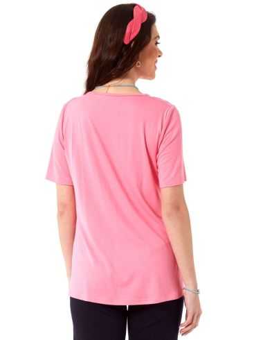 ANNA RAXEVSKY Γυναικεία ρόζ μπλούζα B23120 PINK