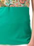 ANNA RAXEVSKY Γυναικεία πράσινη κρουαζέ έθνικ μπλούζα B23110 GREEN