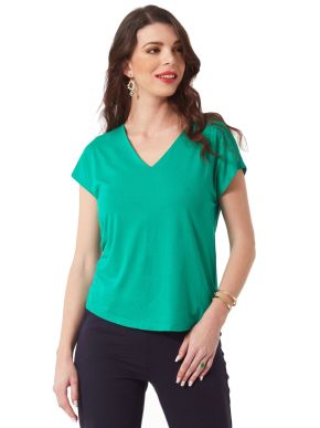 ANNA RAXEVSKY Γυναικεία πράσινη ζαπονέ μπλούζα B23138 GREEN