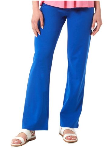 ANNA RAXEVSKY Women's blue elastic trousers T23100 ROUA