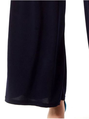 ANNA RAXEVSKY Μπλέ one-piece jumpsuit, V-neck D23109 BLUE