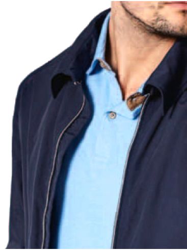 SEAMAN Men's navy blue lightweight jacket 29892 940