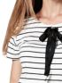 MARYLAND Women's off-white striped short-sleeve t-shirt 10008 DUNE