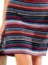 MARYLAND Colorful striped knit short sleeve dress