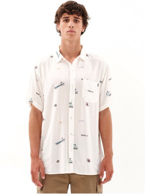 EMERSON Ανδρικό πουκάμισο, τσέπη. 231.EM61.03 PR350 OFF WHITE