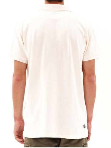 EMERSON Ανδρική κοντομάνικη πικέ πόλο μπλούζα 231.EM35.69GD OFF WHITE