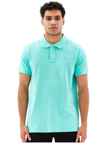 EMERSON Men's Short Sleeve Pique Polo Shirt 231.EM35.69GD  TURQUOISE