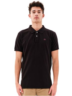 EMERSON Men's Short Sleeve Pique Polo Shirt 231.EM35.69GD  Black