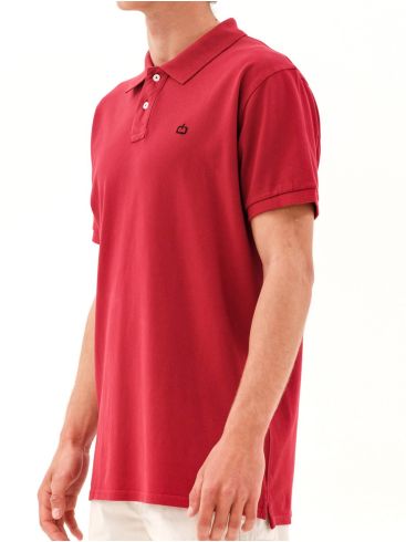 EMERSON Men's Short Sleeve Pique Polo Shirt 231.EM35.69GD Red