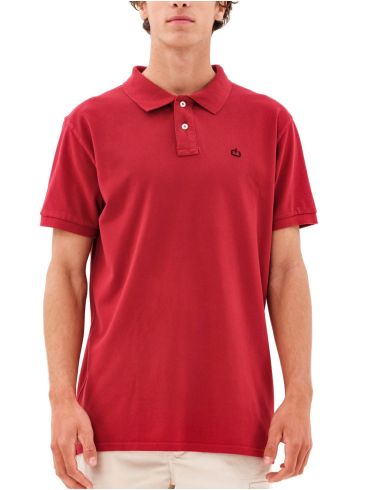 EMERSON Ανδρική κοντομάνικη πικέ πόλο μπλούζα 231.EM35.69GD Red