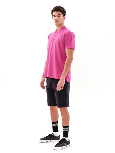 EMERSON Men's Short Sleeve Pique Polo Shirt 231.EM35.69GD  RASPBERRY