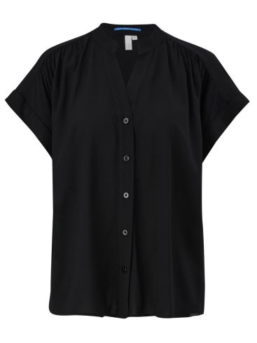 S.OLIVER Γυναικείο μαύρο κοντομάνικο τούνικ μπλουζάκι 2124146.5547 Black