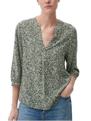 More about S.OLIVER Women's olive viscose tunic top 2132607-79B6 Olive
