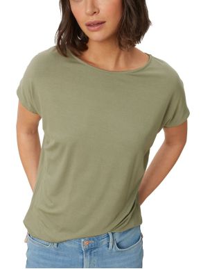 S.OLIVER Women's olive sleeveless T-shirt 2112030-7928 Olive