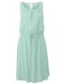 S.OLIVER Turquoise sleeveless dress 2132725-6092 Pastel Turquoise
