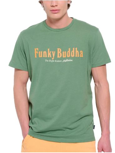FUNKY BUDDHA Men's navy blue T-Shirt FBM007-342-04 NAVY