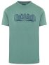 FUNKY BUDDHA Ανδρικό λαδί T-Shirt FBM007-037-04 DUSTY GREEN