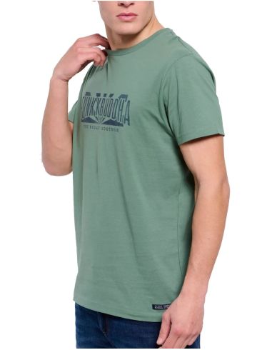 FUNKY BUDDHA Men's olive T-Shirt FBM007-037-04 DUSTY GREEN