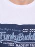 FUNKY BUDDHA Men's navy blue T-Shirt FBM007-326-04 NAVY