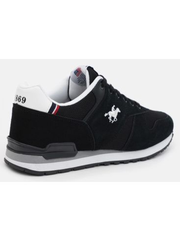 US GRAND POLO Ανδρικό μαύρο παπούτσι sneakers GPM313100 2010 Black White