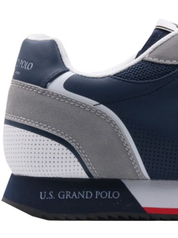 US GRAND POLO Ανδρικό μπλέ γκρί παπούτσι sneakers GPM313110 4132 Blue Gray