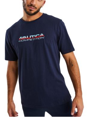 NAUTICA Competition Ανδρικό μπλέ κοντομάνικο T-Shirt μπλουζάκι N7101011 459 Dark Navy