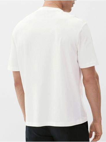 S.OLIVER Ανδρικό λευκό κοντομάνικο T-Shirt 2129862.01D2 white