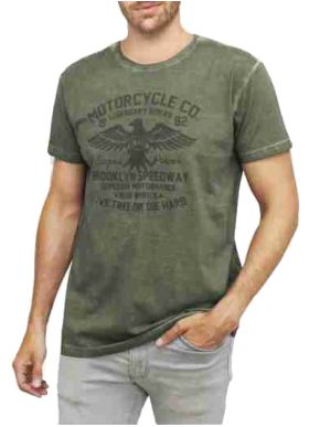 FORESTAL Men's olive short sleeve t-shirt 701-282 Khaki 73