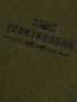 FUNKY BUDDHA Ανδρική λαδί ζακέτα φούτερ FBM008-001-06 PINE GREEN