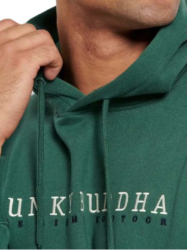 FUNKY BUDDHA Men's green long sleeve sweatshirt FBM008-057-06 ANTIQUE GREEN