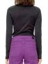 S.OLIVER Women's black knit long sleeve blouse 2102142-9999