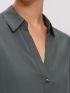 S.OLIVER Γυναικεία λαδί μακρυμάνικη μπλούζα βιζκόζης 2133817-7909