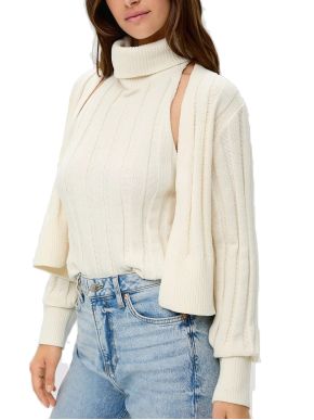 S.OLIVER Women's off-white knitted cardigan 2134835-0700