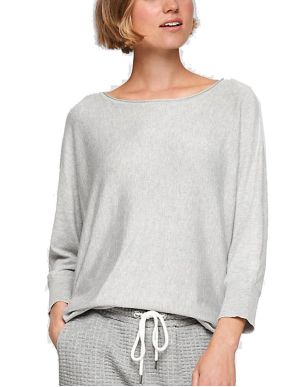 S.OLIVER Women's gray long sleeve blouse 2102138-9400