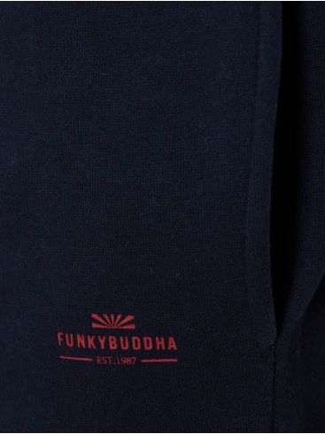 FUNKY BUDDHA Men's blue sweatpants FBM008-050-02 NAVY