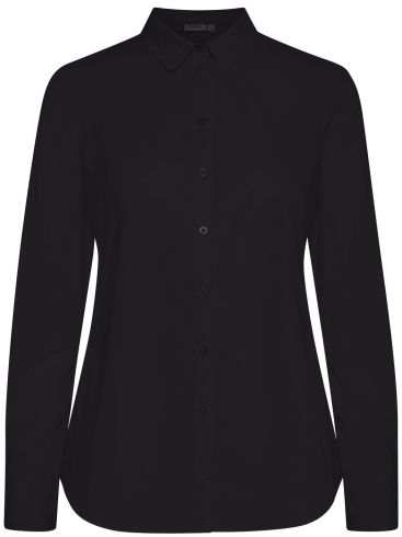 FRANSA Γυναικείο μαύρο μακρυμάνικο πουκάμισο 20600181-60096