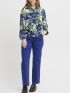 FRANSA Women's floral long sleeve shirt 20612479-202205