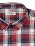 LOSAN Men's Red Long Sleeve Flannel Shirt LMNAP0102_23013 040 Red