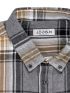 LOSAN Ανδρικό γκρί μελανζέ μακρυμάνικο πουκάμισο φανέλα LMNAP0102_23007  640 Grey Melange
