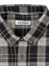 LOSAN Men's Black Long Sleeve Flannel Shirt LMNAP0102_23001 002 Black