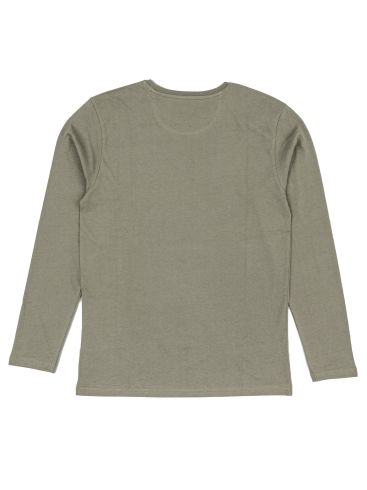 LOSAN Ανδρικό χακί κοντομάνικο μπλουζάκι T-Shirt LMNAP0103_23043 622