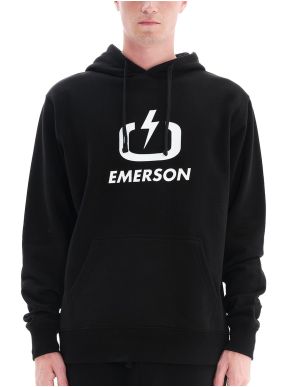 EMERSON Men's Black Hoodie 222.EM20.01 Black ..
