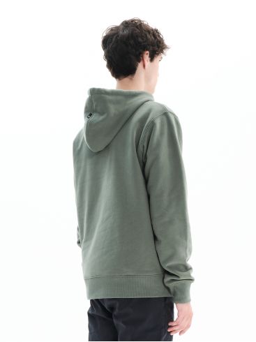 BASEHIT Men's olive hooded sweatshirt 222.BM20.20 DUSTY GREEN ..