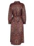 ESQUALO Ολλανδικό μακρυμάνικο σατέν φόρεμα 14525 Print