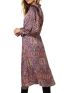 ESQUALO Dutch long sleeve satin dress 14525 Print