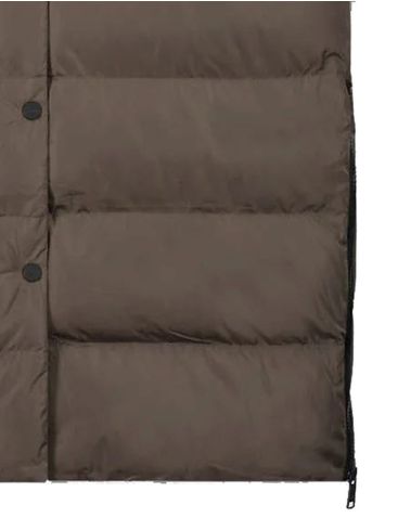 RINO PELLE Dutch Brown Women's Long Quilted Jacket Jelco 7002310 Taupe